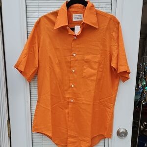 Arrow Orange Casual Button Down Shirt